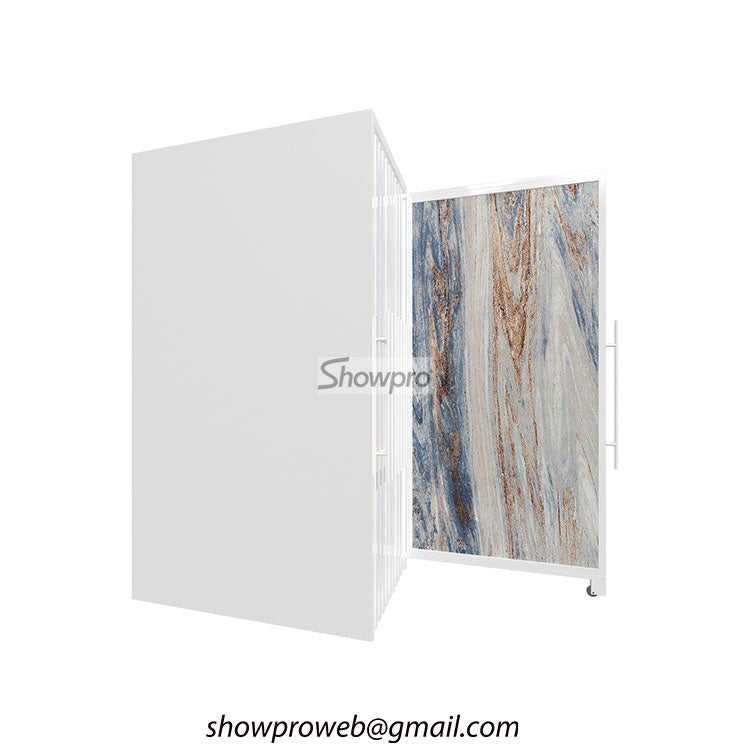Multi-layer sliding ceramic tile exhibition rack