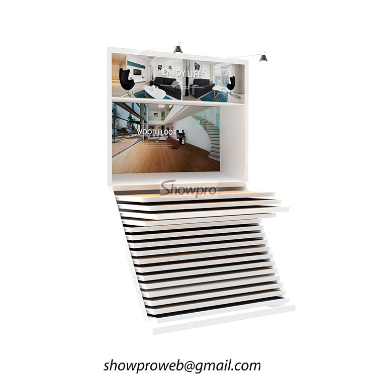 Drawer type wood floor sample storage cabinet