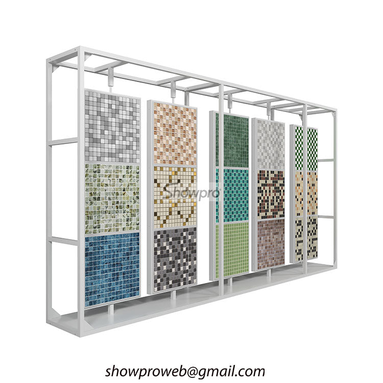 metal rotating display stand for mosaic samples