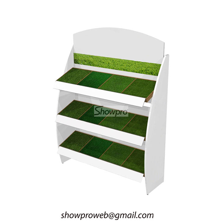 Custom branded artificial turf showroom racks
