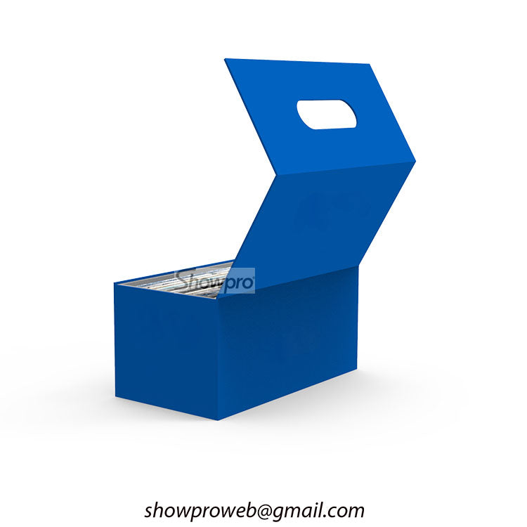 Caja de cartón para muestras de granito y de mármol