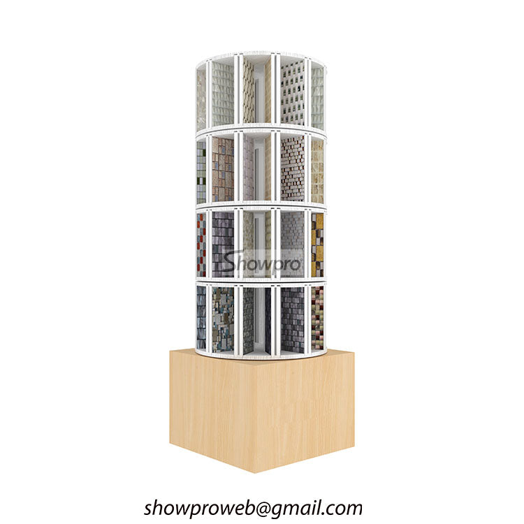 Branded mosaic tile display with custom logo printing