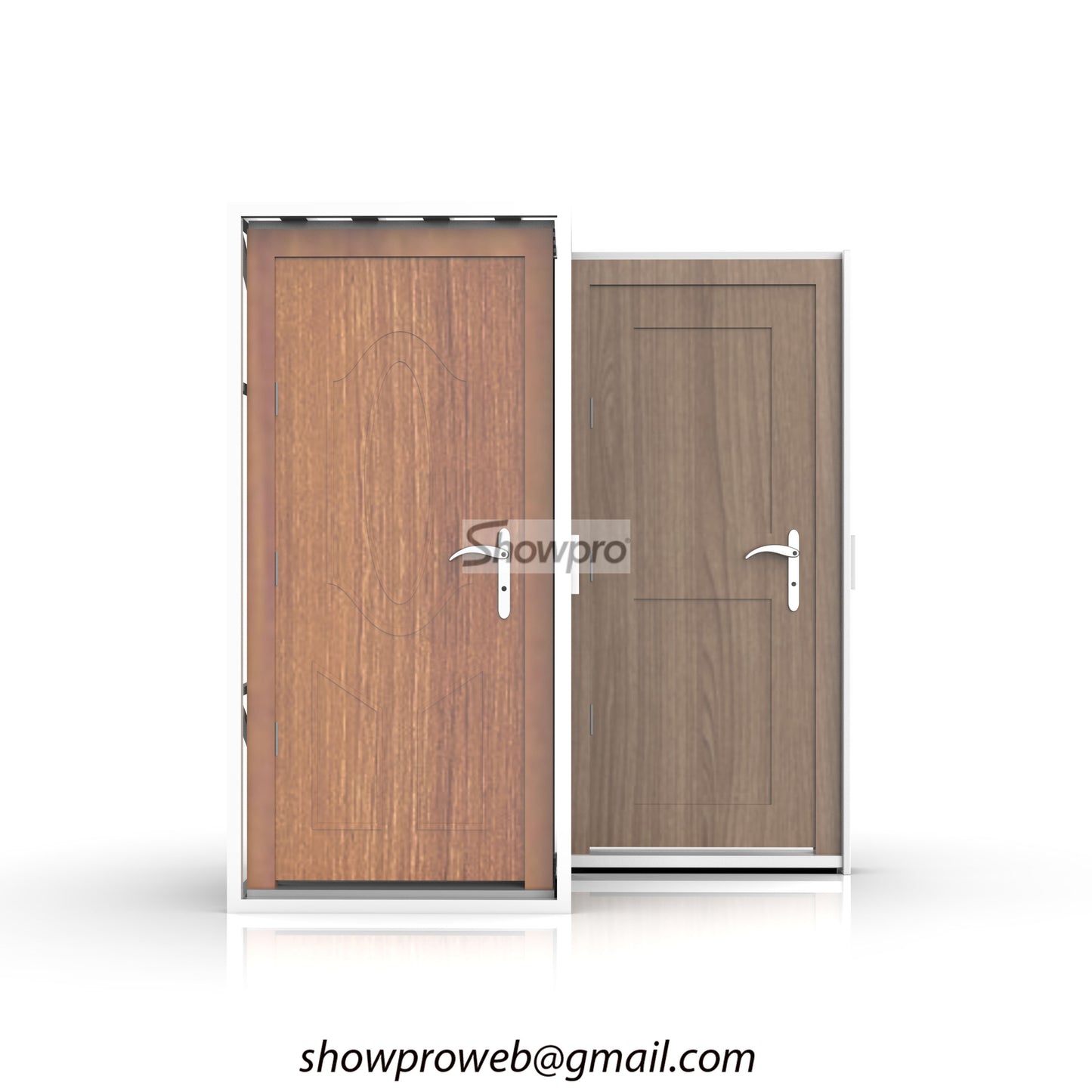 wood doors push pull display stand door storage rack