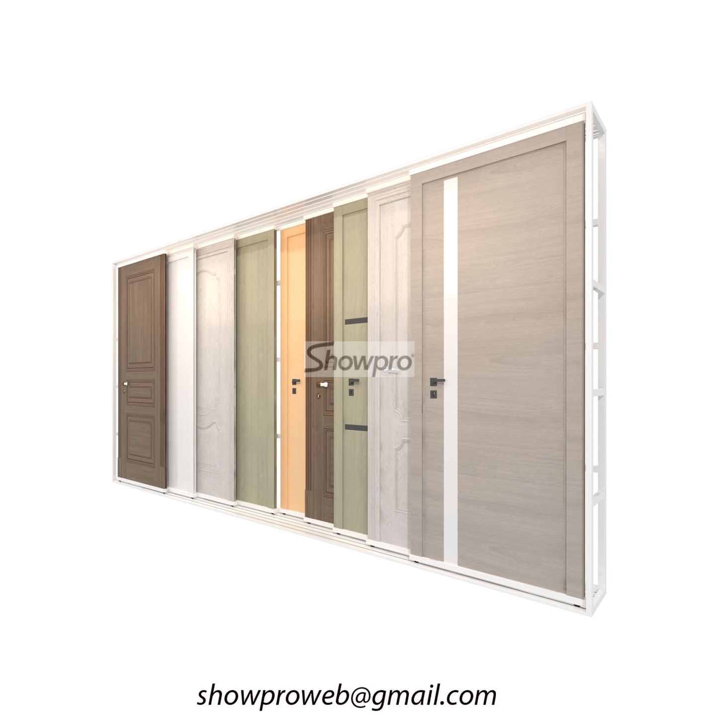 wood door sliding display rack door display ideas