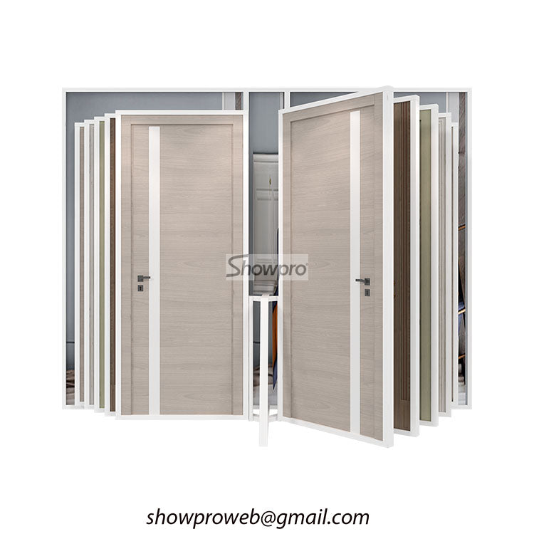 Door sample page turning display stand for sale