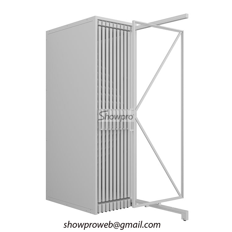 porcelain tiles pull out display stand granite display rack