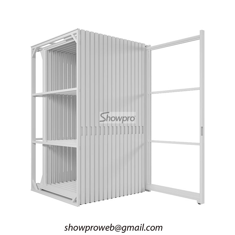 marble slab stand quartz sample display ideas