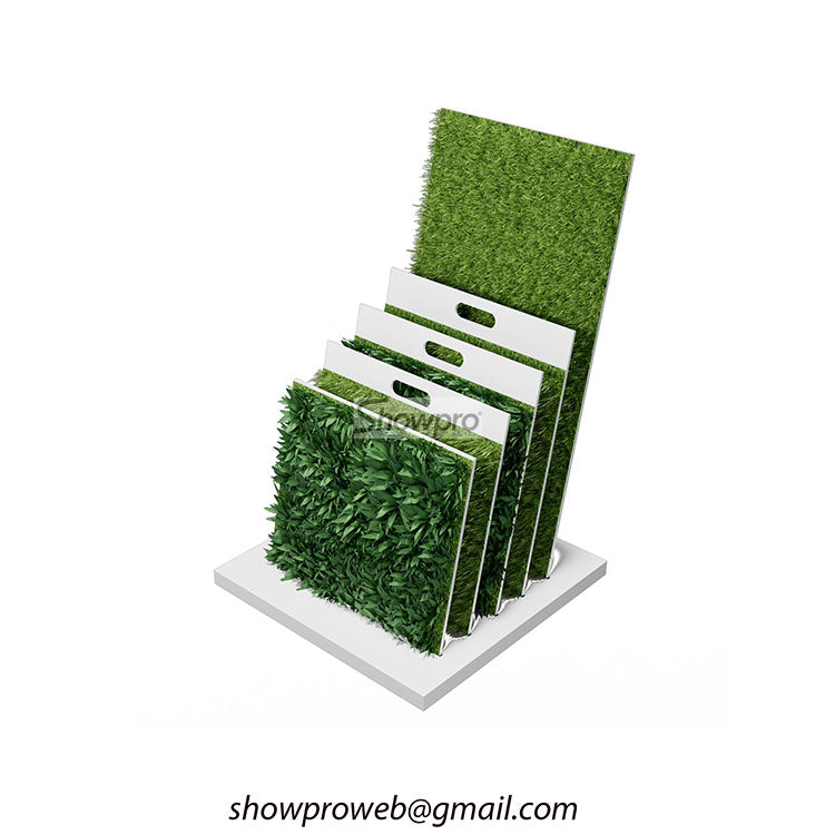 Artificial grass display stand artificial turf display rack
