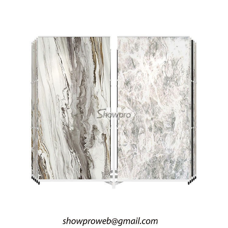 tiles flip display racks stone display stands