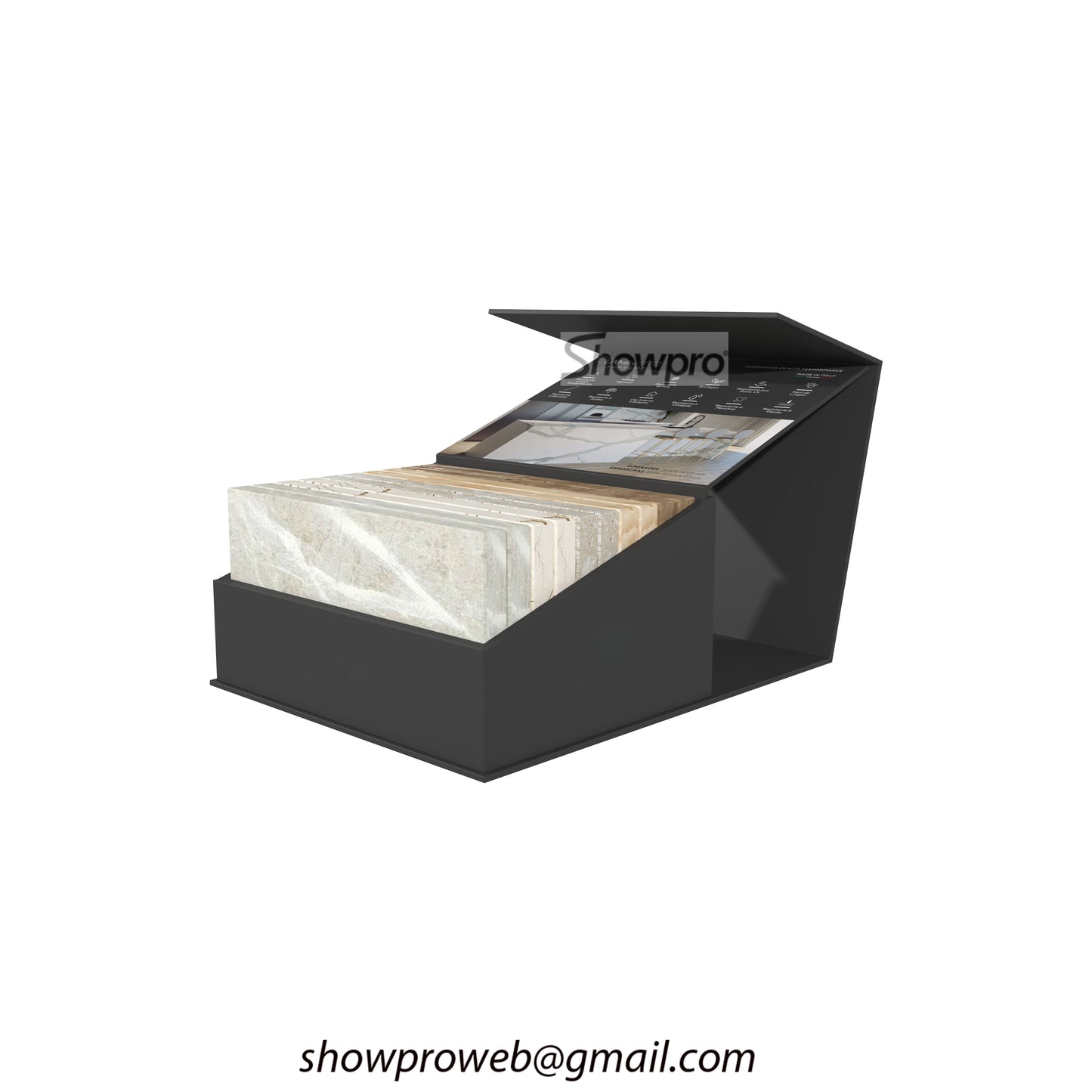 preminum quartz sample display box wholesale