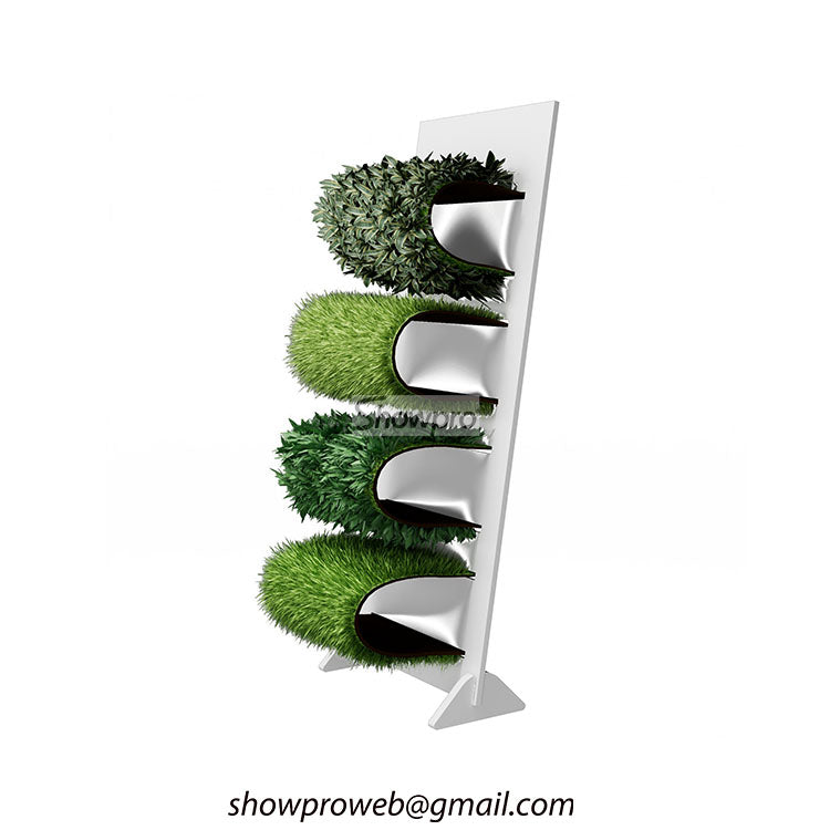 Grass tile display solution artificial turf display rack