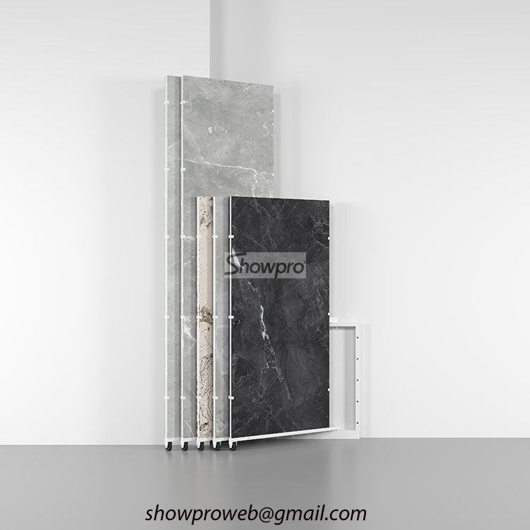 porcelain tiles display stand granite sample display racks