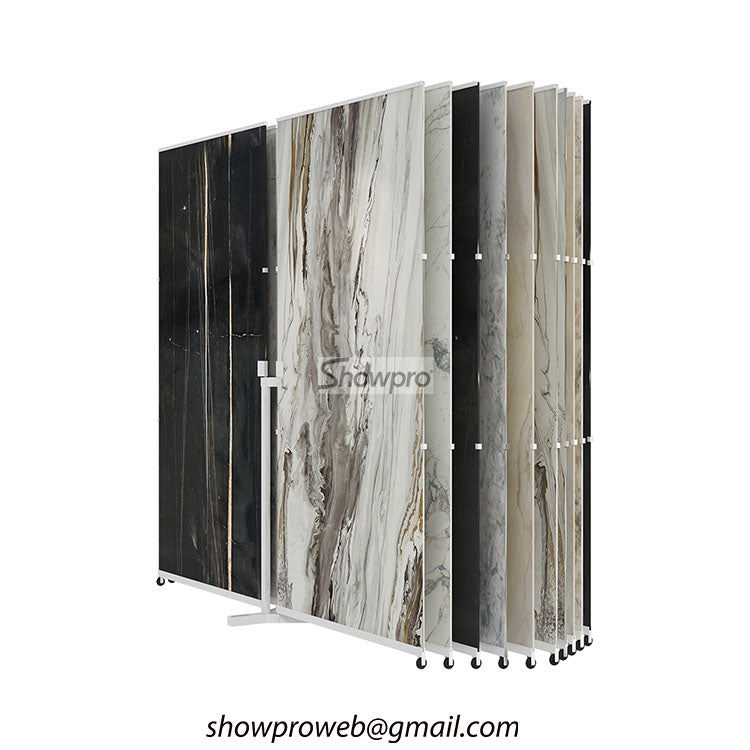 tiles flip display racks stone display stands