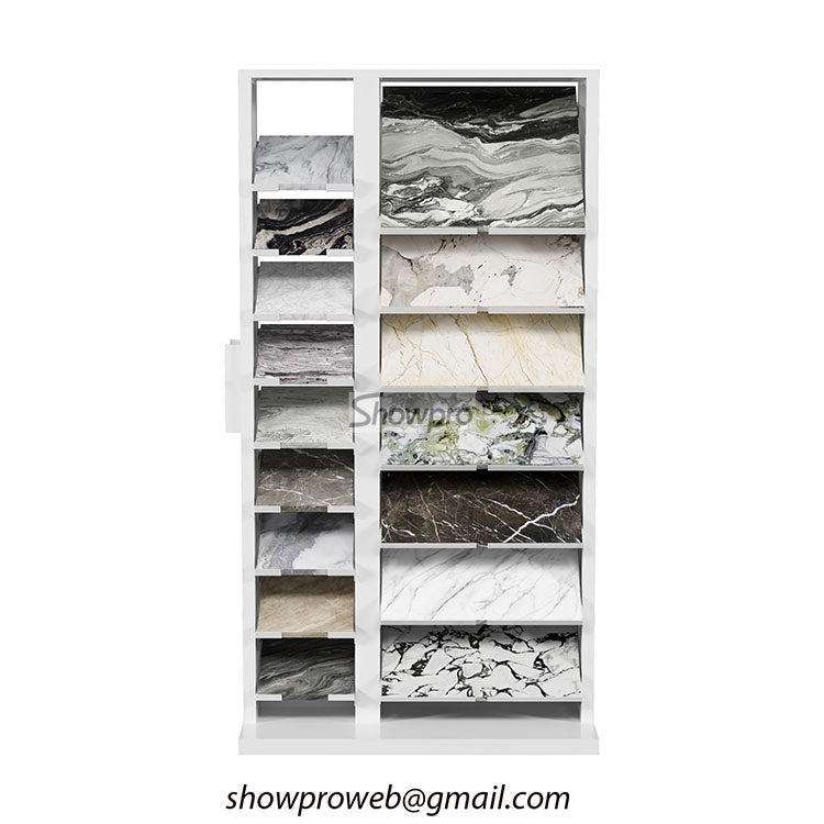 showroom sample stone display stand granite displays