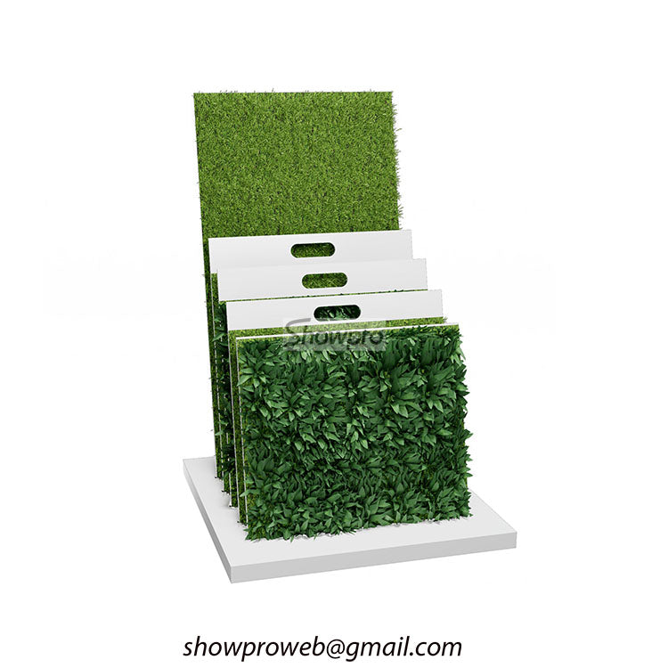 Artificial grass display stand artificial turf display rack