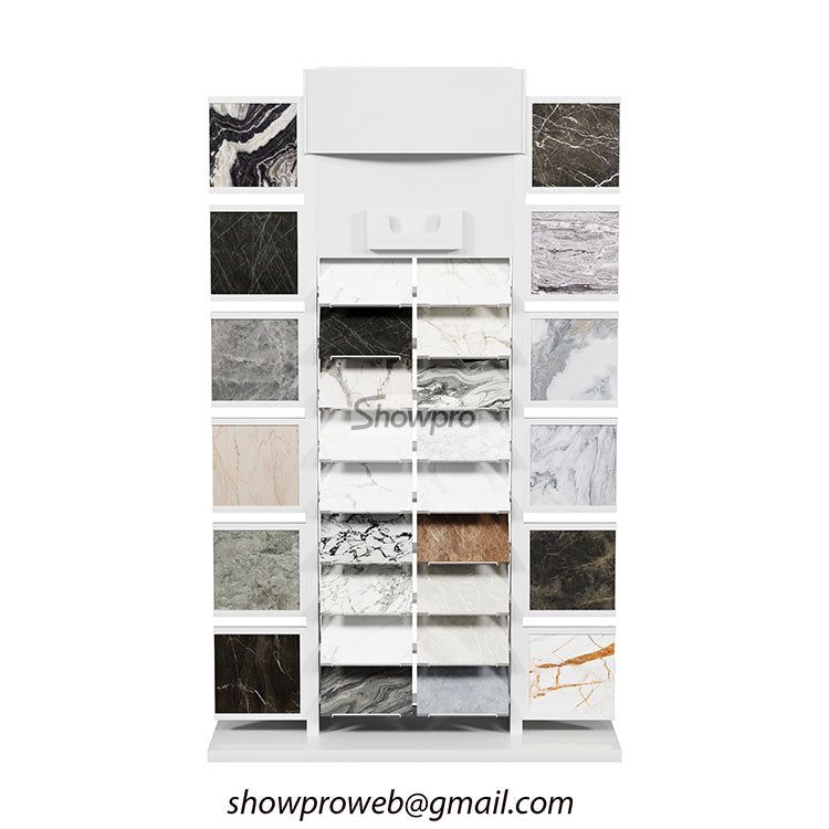 quartz sample display stand tiles display rack