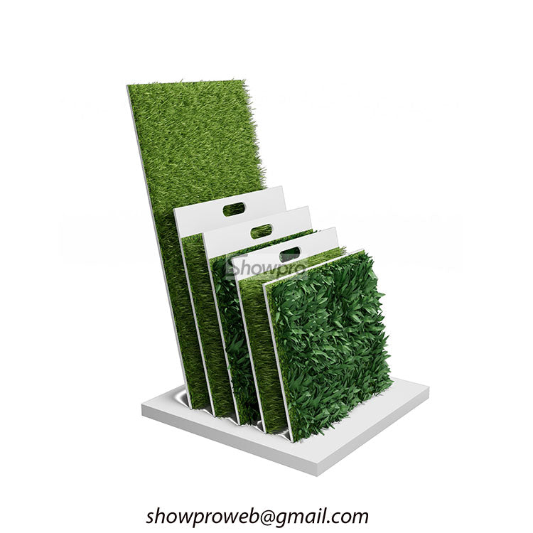 Artificial grass display stand artificial turf display rack