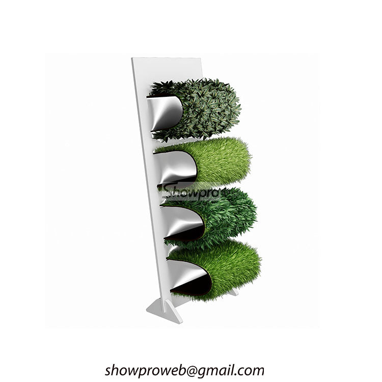 Grass tile display solution artificial turf display rack