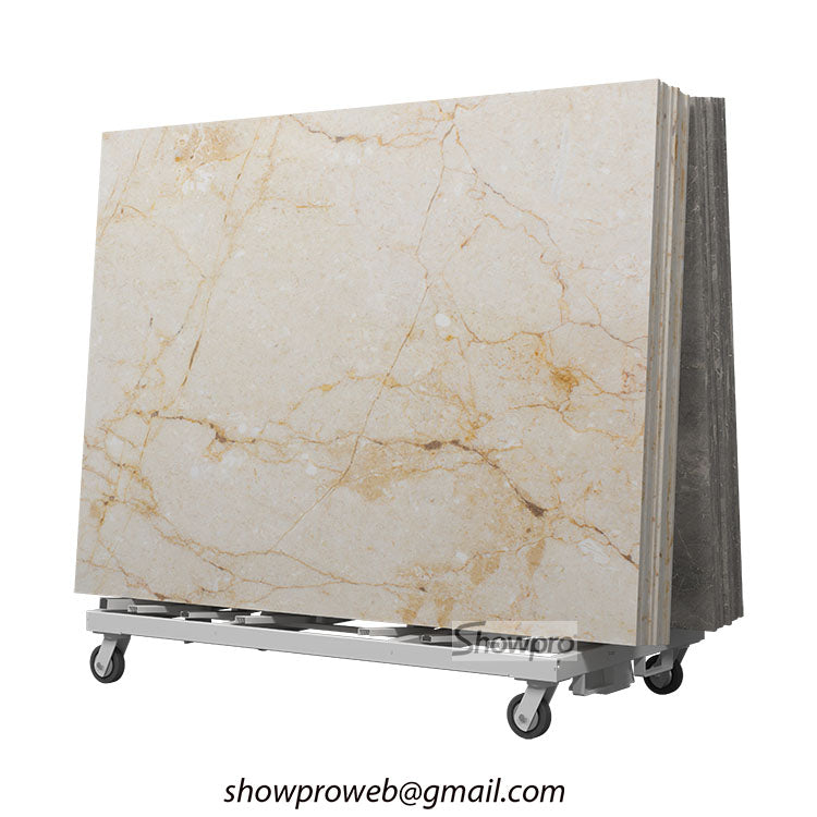 granite slab display stand stone transport rack