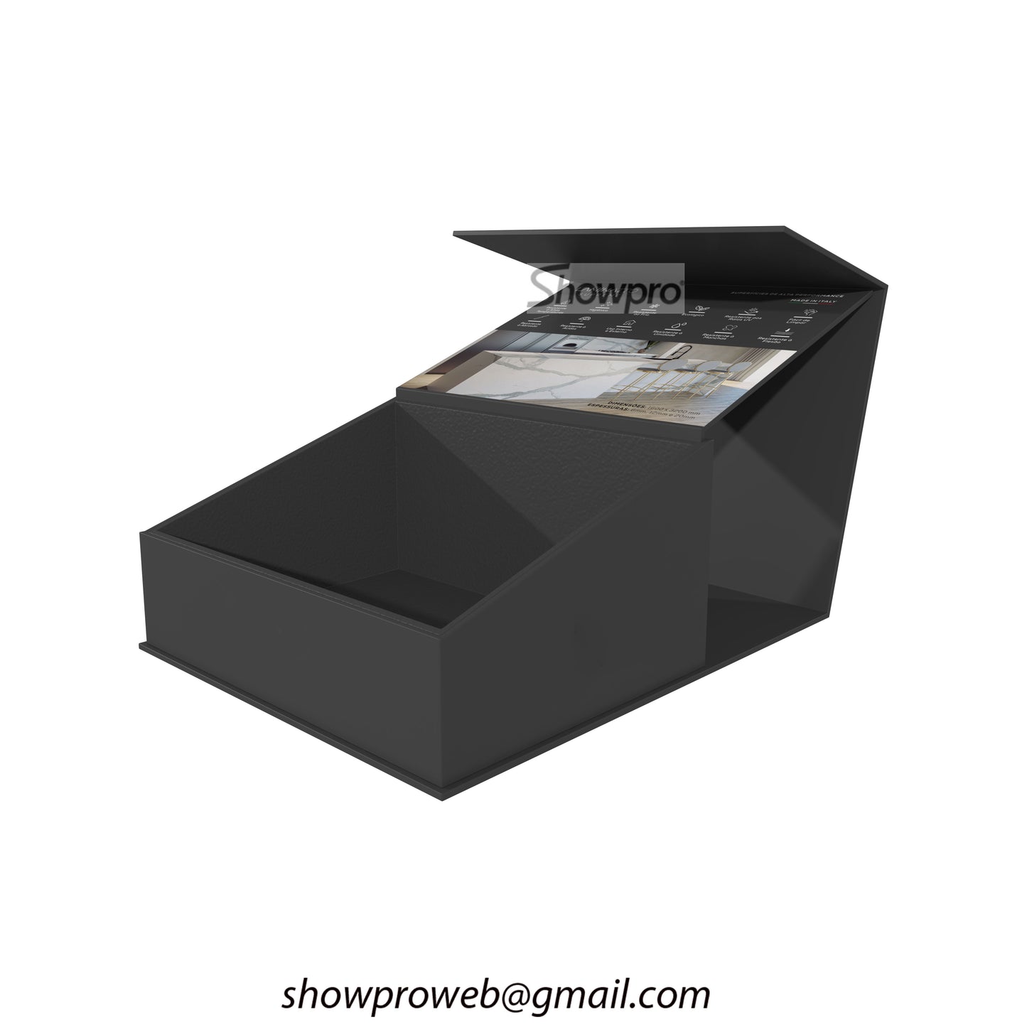 preminum quartz sample display box wholesale