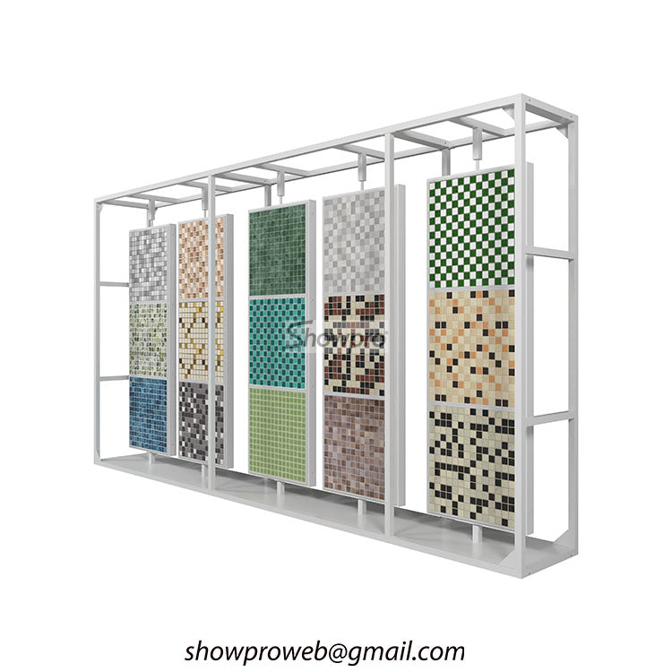 metal rotating display stand for mosaic samples
