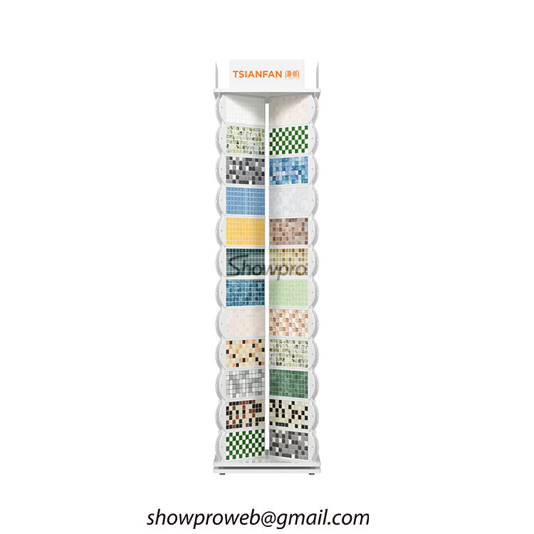 Mosaic tile display solution for showrooms