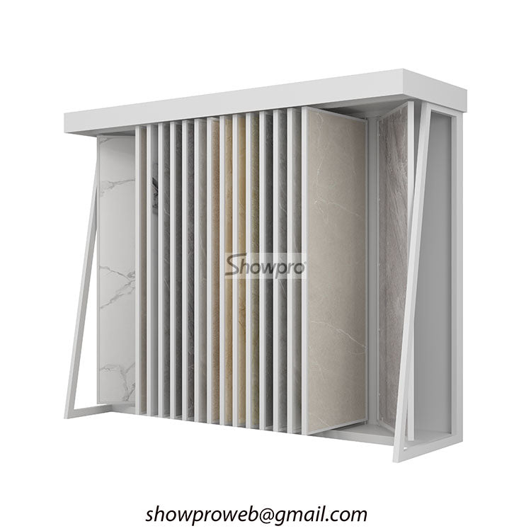 ceramic tiles flipping display stand stone display rack