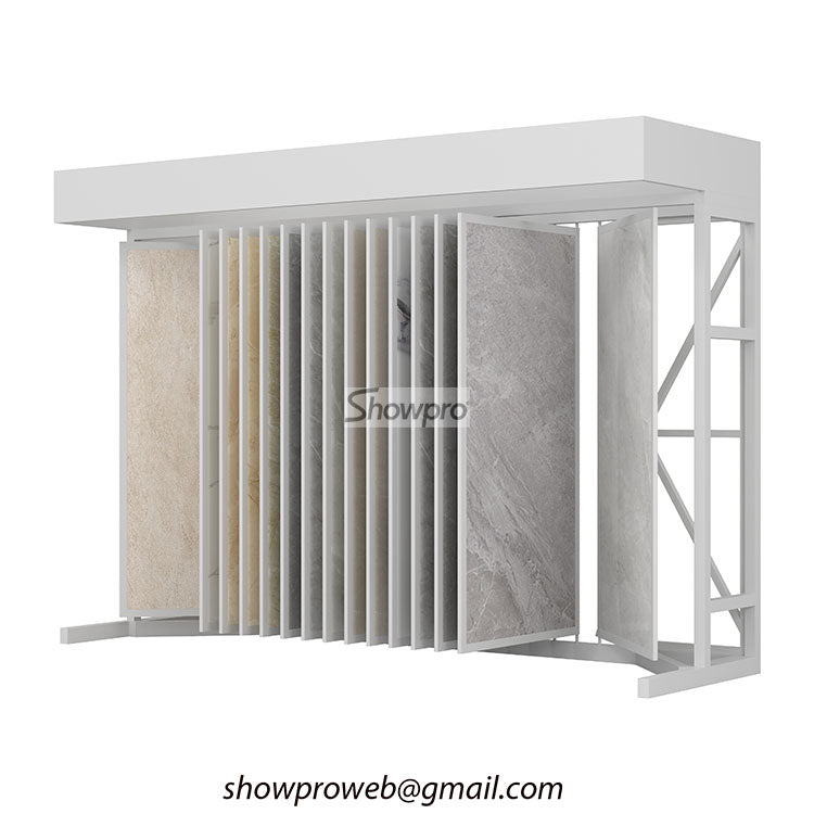ceramic tiles flipping display stand granite display rack