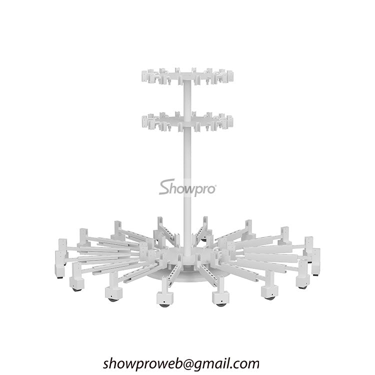 sample stone flip display stand with wheels