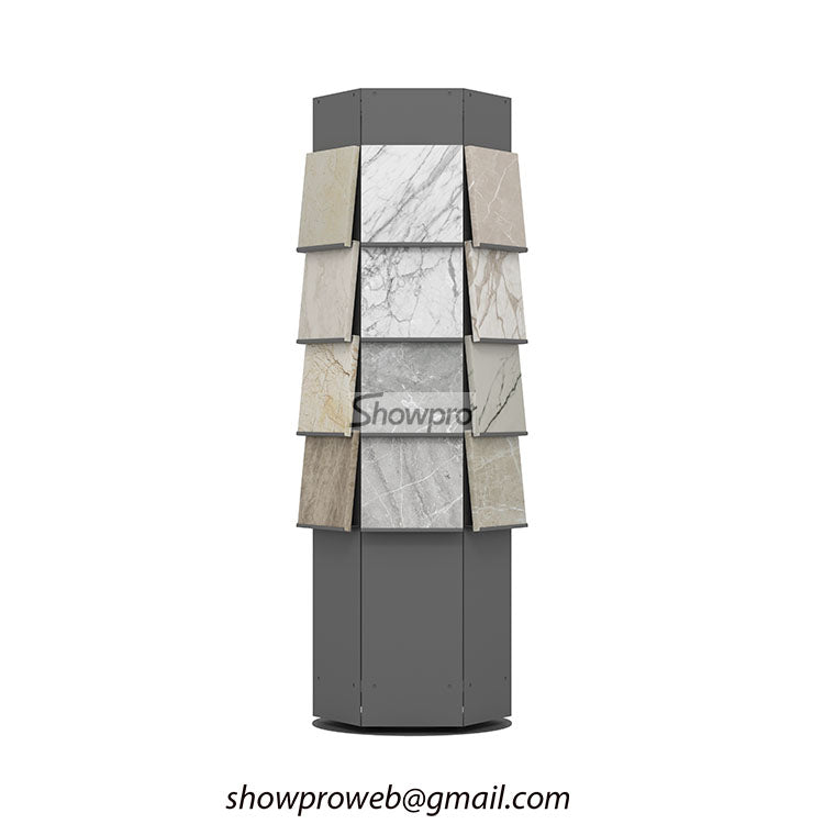 marble flooring display stand quartz display rack