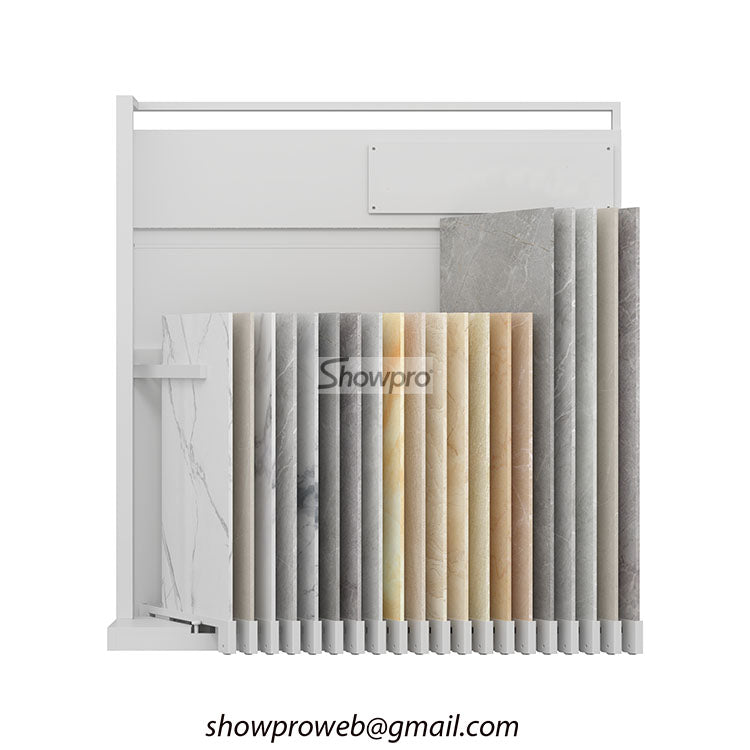 marble sample display stand showroom tile displays