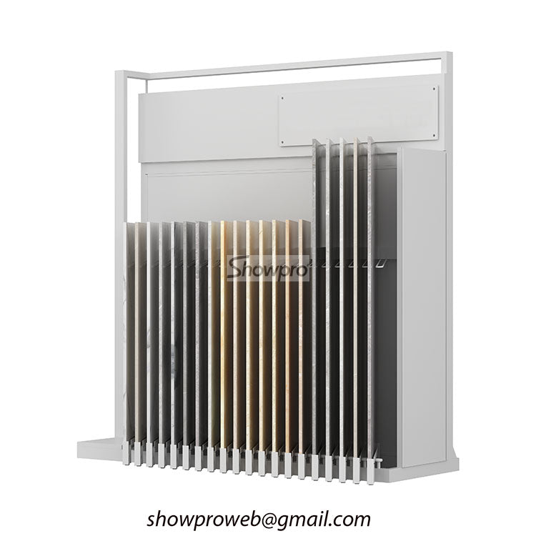 marble sample display stand showroom tile displays