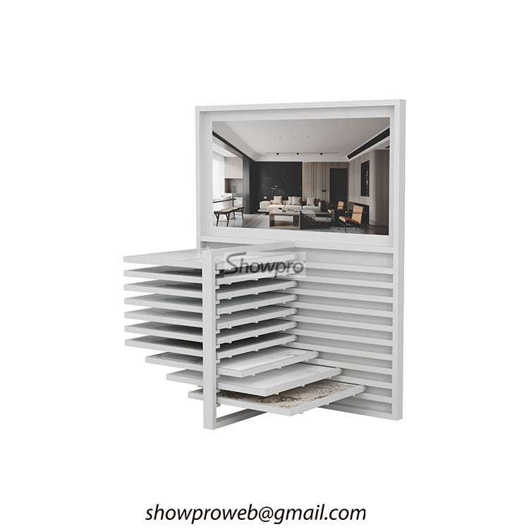 Wholesale sliding display racks for ceramic tile samples