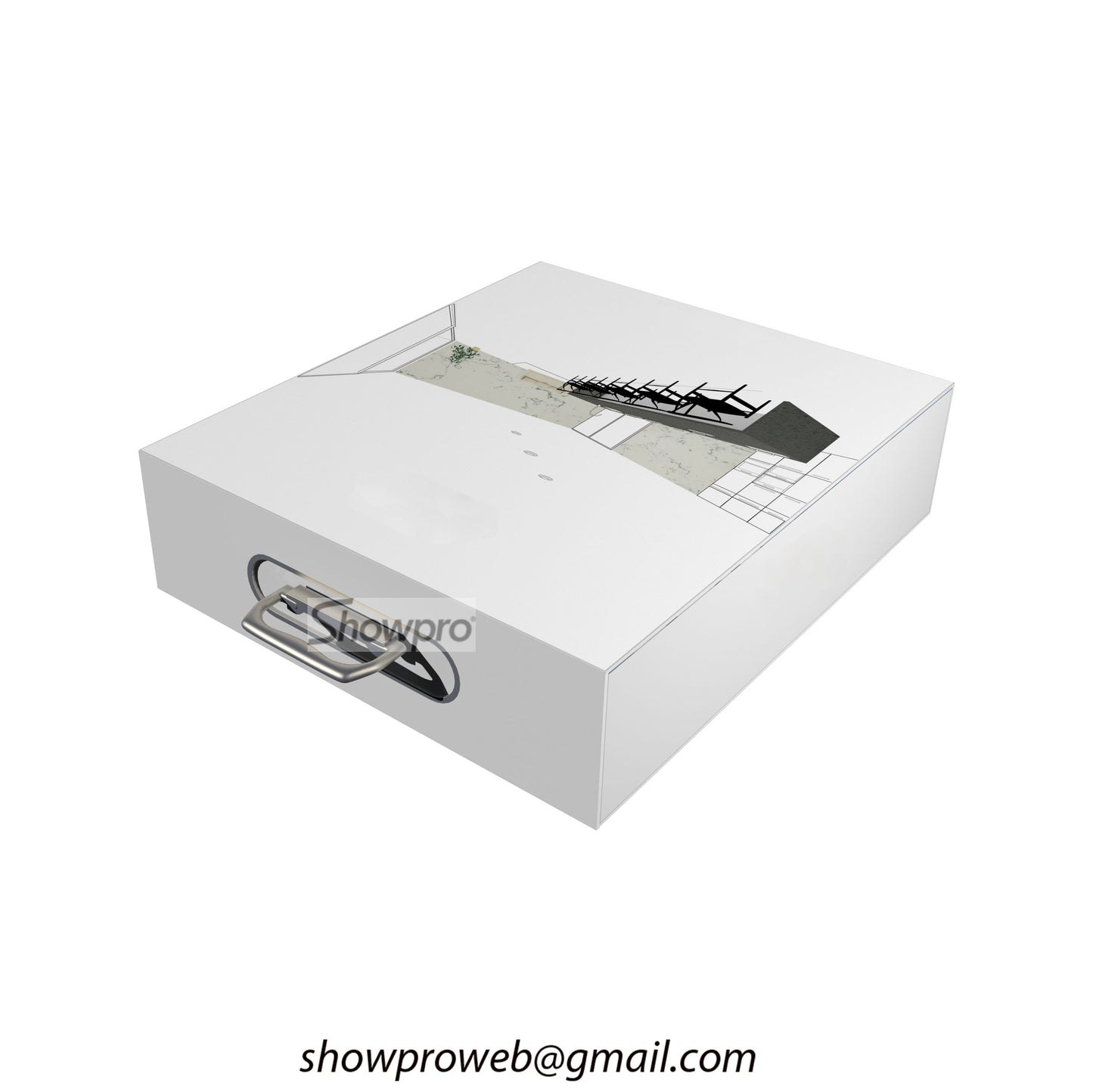 High quality cardboard suitcase for sample tiles