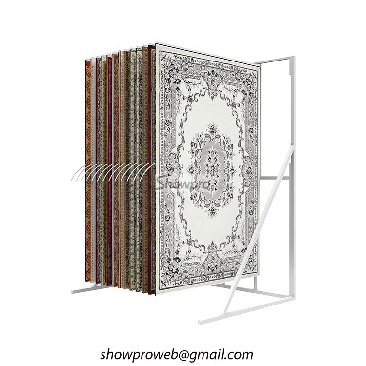 carpet flip display stand rug sample display ideas