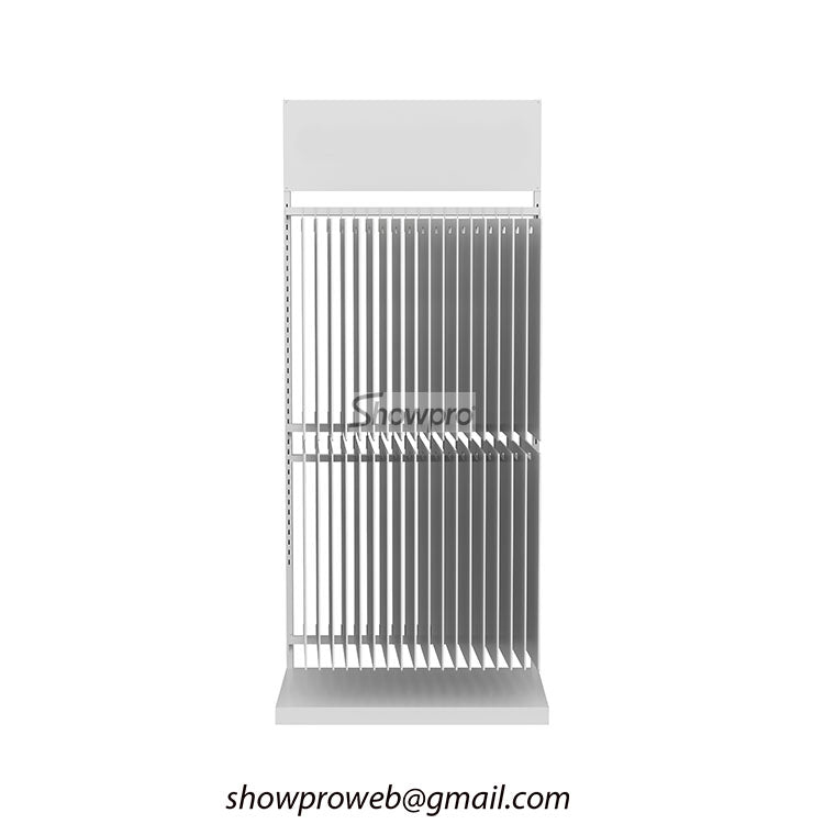 Carpet display rack floor standing page turning display rack
