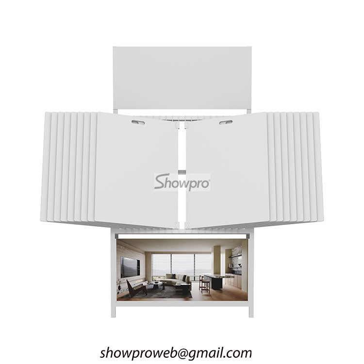 Freestanding rug display rack retail carpet display solution