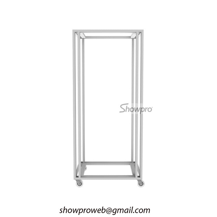 Wooden door display stand metal display rack