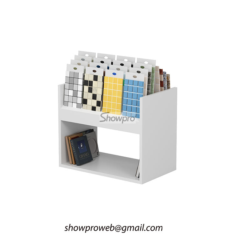Modern mosaic display stands for tile and flooring