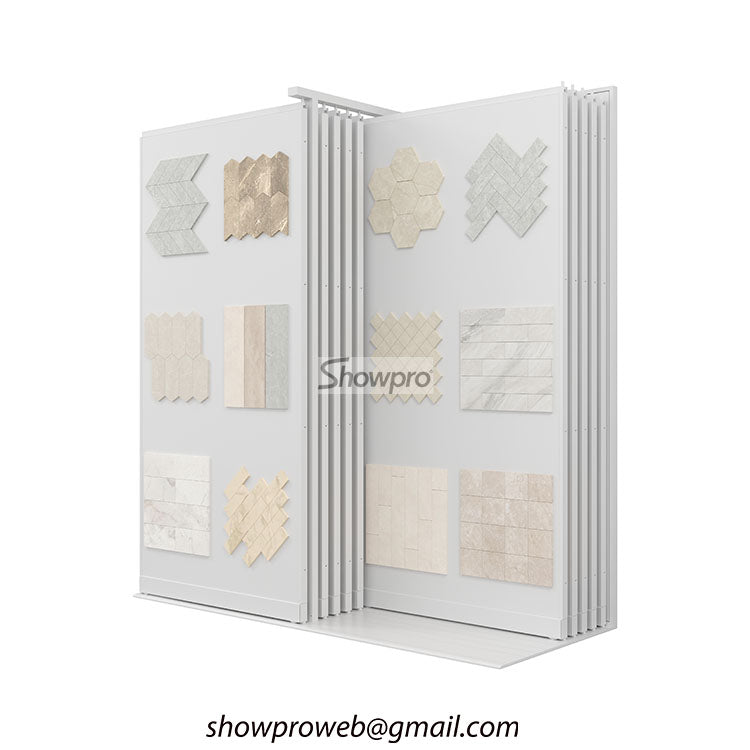 Mosaic tiles sliding display stand mosaic racks