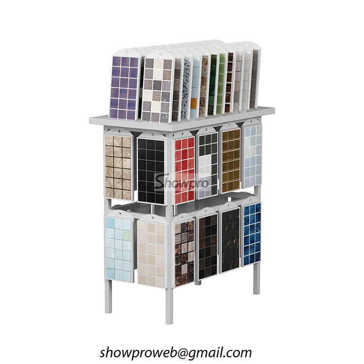 Cheap mosaic tiles display rack mosaic stand