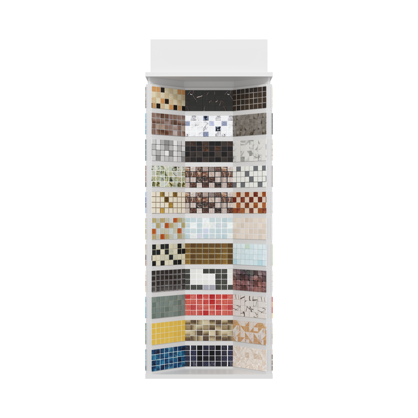 mosaic samples vertical display stand for sale