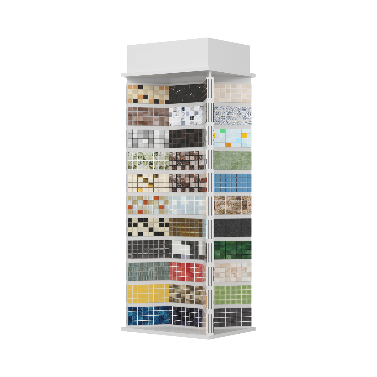 mosaic samples vertical display stand for sale