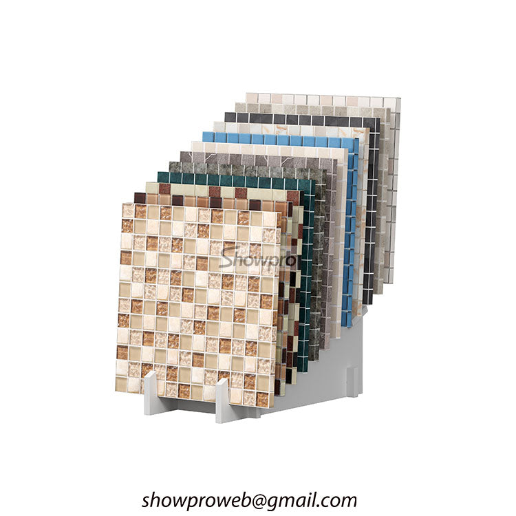 mosaic tiles simple display stand tile display solution