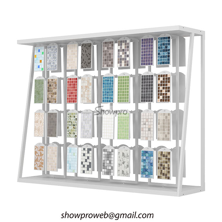 Mosaic samples hanging rack mosaic displays