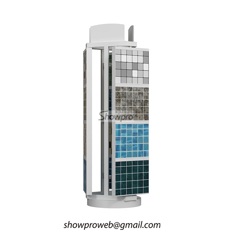 mosaic tiles rotating display rack factory