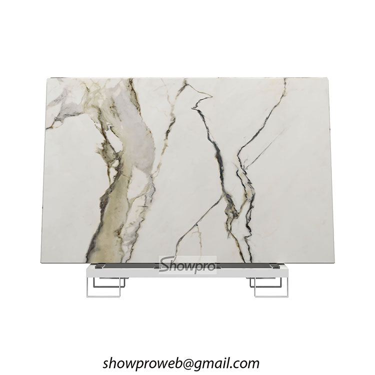 Durable granite slab display stand tile storage rack