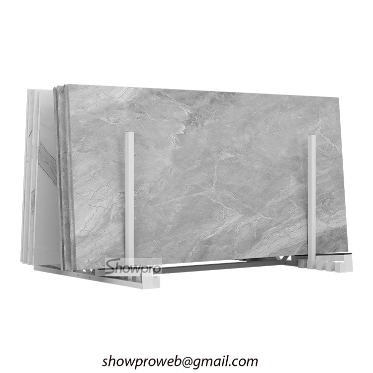 slab tile display rack