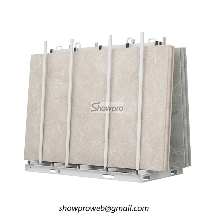 large granite stone display rack stone transport stand