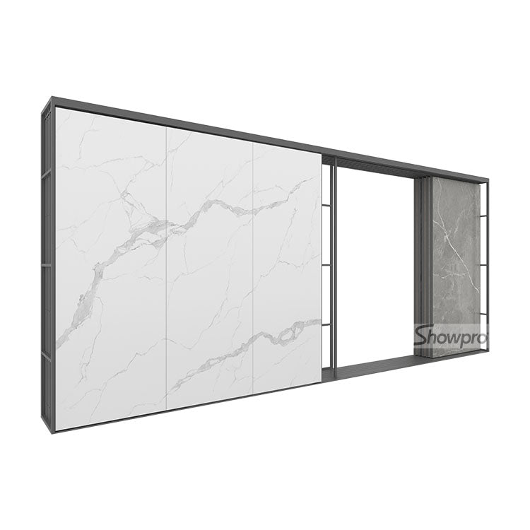 tile sliding display stand